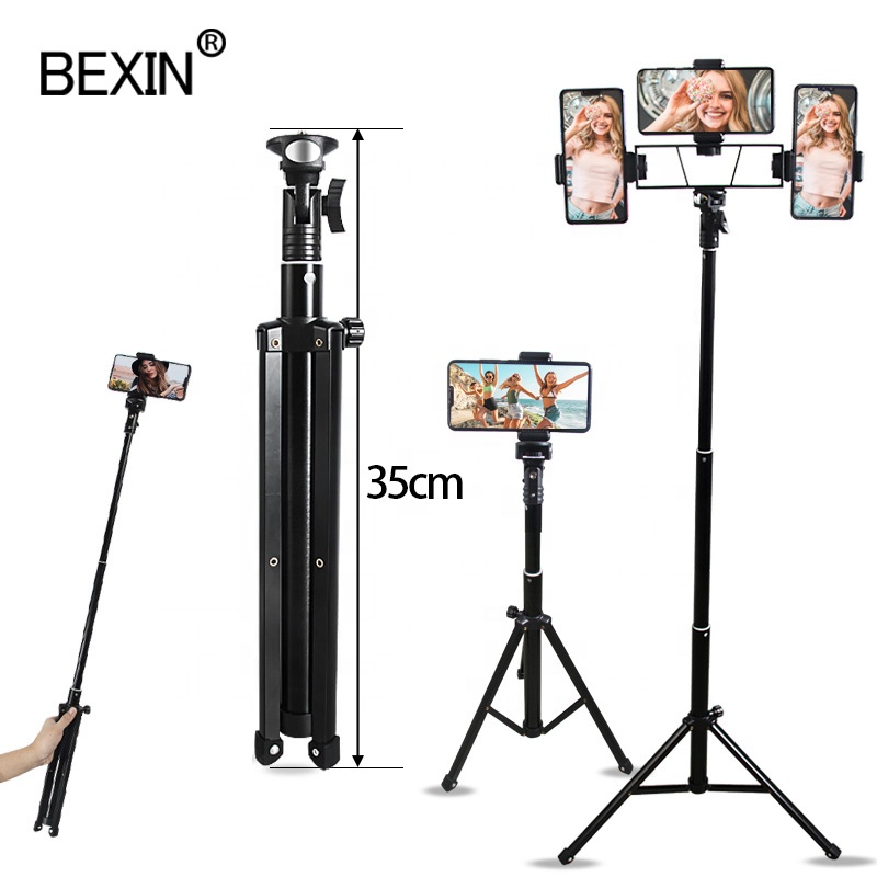 Штатив BEXIN для мобильного телефона, кронштейн для съемки фото и видео, быстрая передача трансляций в реальном времени, для iphone и Android