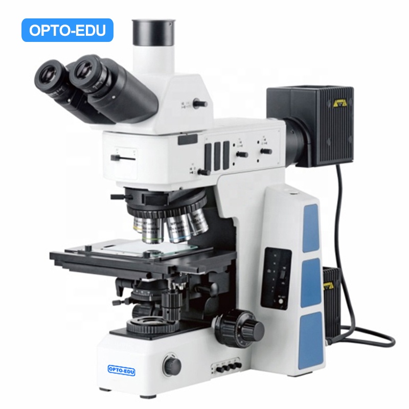 OPTO-EDU A13.0910 50-1000x Тринокулярный BD DIC полуapo поляризационный металлургический промышленный микроскоп
