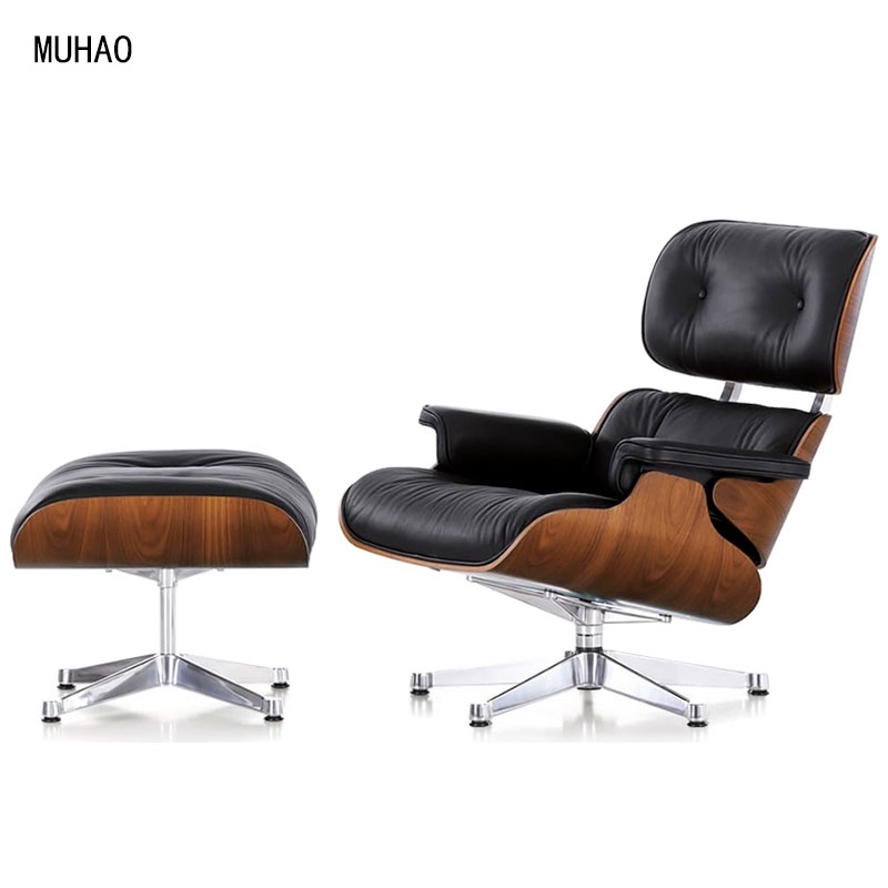 Leisure ergonomics Design Leather Office living room reclining chair comfortable plywood reclining chair sofa chair