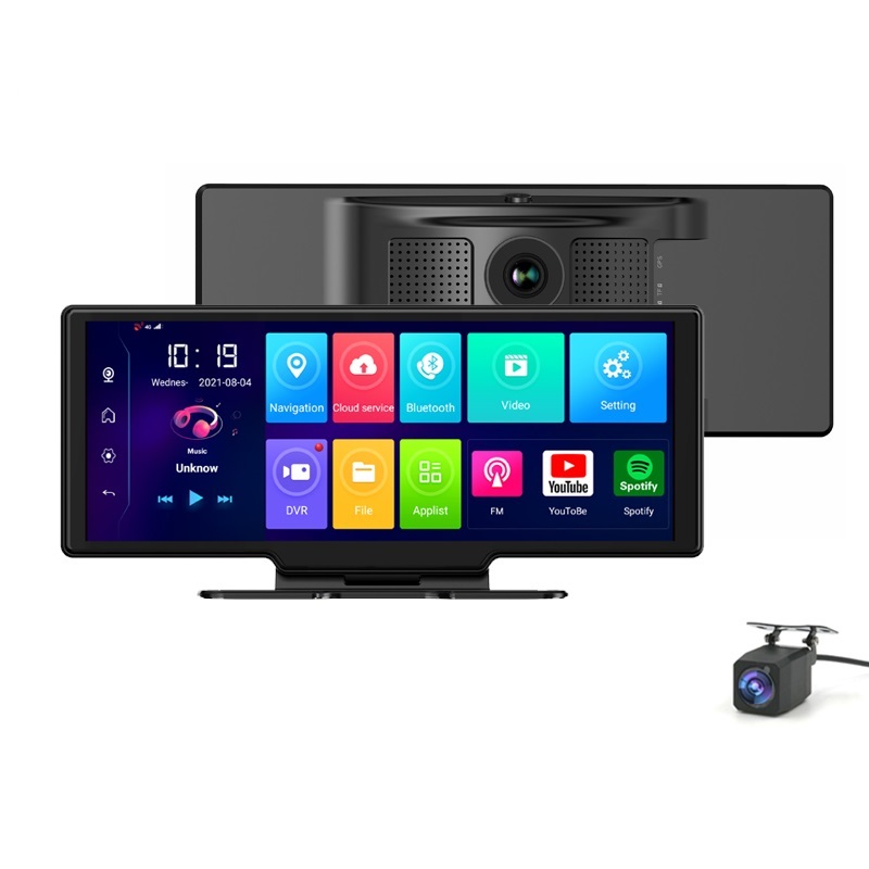 Видеорегистратор с GPS-навигацией, 10,26 дюйма, 1080p, android 8,1, 4g, ADAS