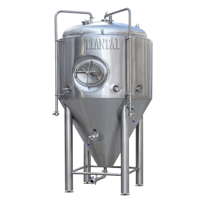 15 bbl 1800L 18HL одностенных 60 градусов коническая нержавеющая сталь fermenator с боковыми лесенка