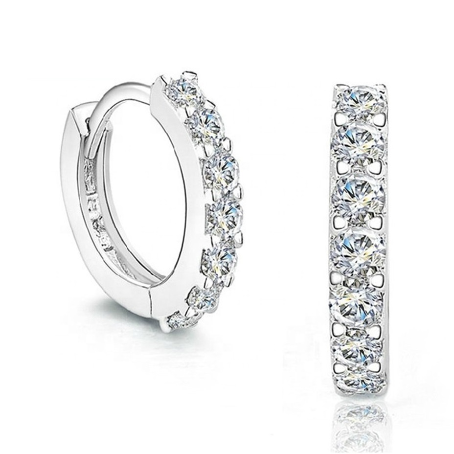 Factory Direct Sale 925silver And Alloy Trendy Vintage Diamond Earrings For Women