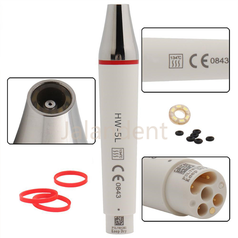 Dental Ultrasonic Piezo Scaler Handpiece HW-5L Handheld EMS Handle Dental Cleaning Equipment Tool