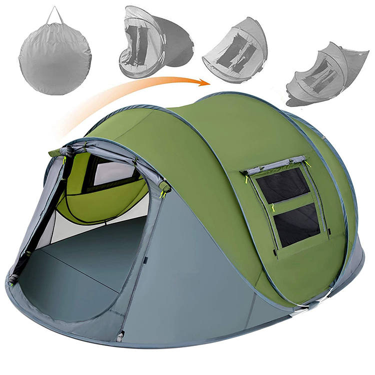 4 Person High Quality Automatic Outdoor Pop-up Waterproof outdoor Camping Tent