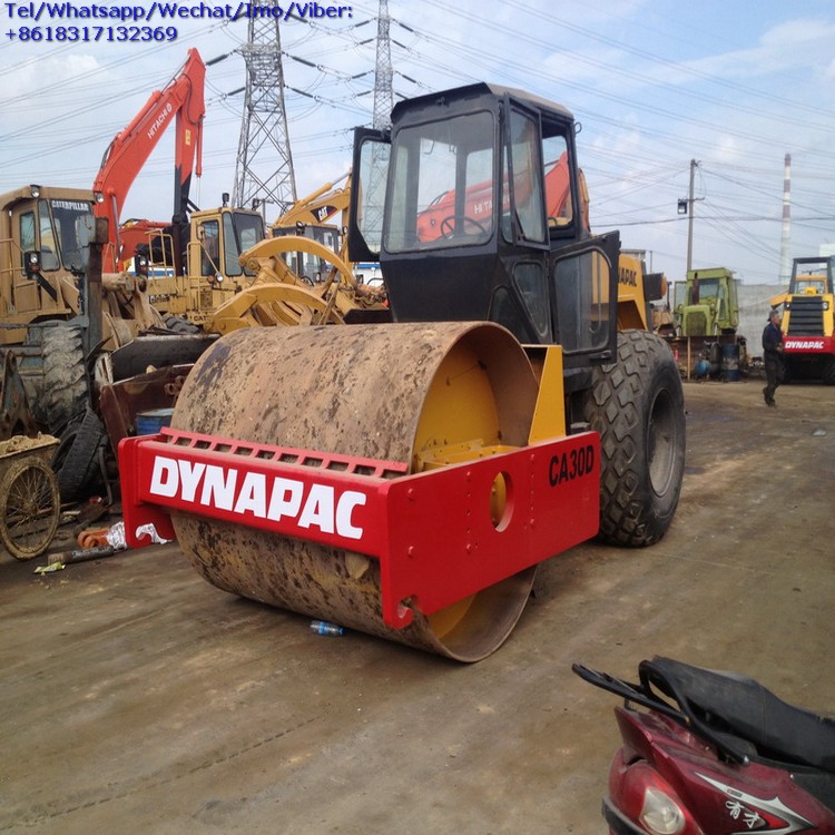 Высококачественный Вибрационный дорожный каток Dynapac CA30D, Подержанный вибрирующий дорожный уплотнитель Dynapac CA30 CA30D CA30PD