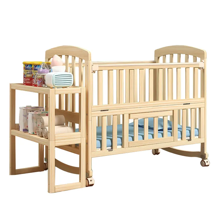 Baby shop wholesalers lit bebe wooden baby crib cot