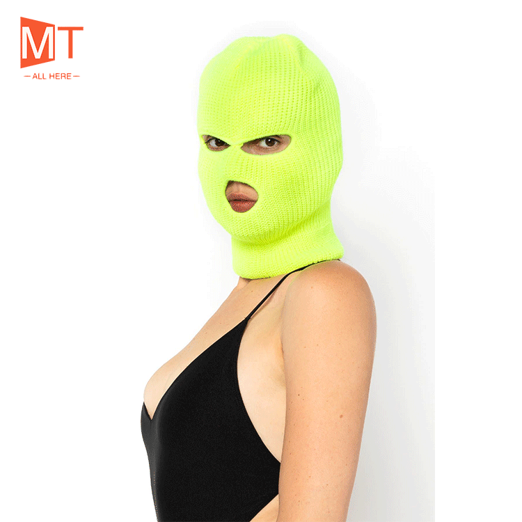60 цветов изготовленные на заказ Балаклава skimask оптовая продажа 3 отверстия маски свой собственный cagoul вытяжка черного цвета три трикотажная розовая лицевым логотипом неоновые Лыжная маска