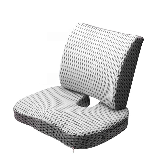 Memory foam Копчика Ортопедическая подушка сиденья Поддержка спины поясничного облегчение боли Подушка