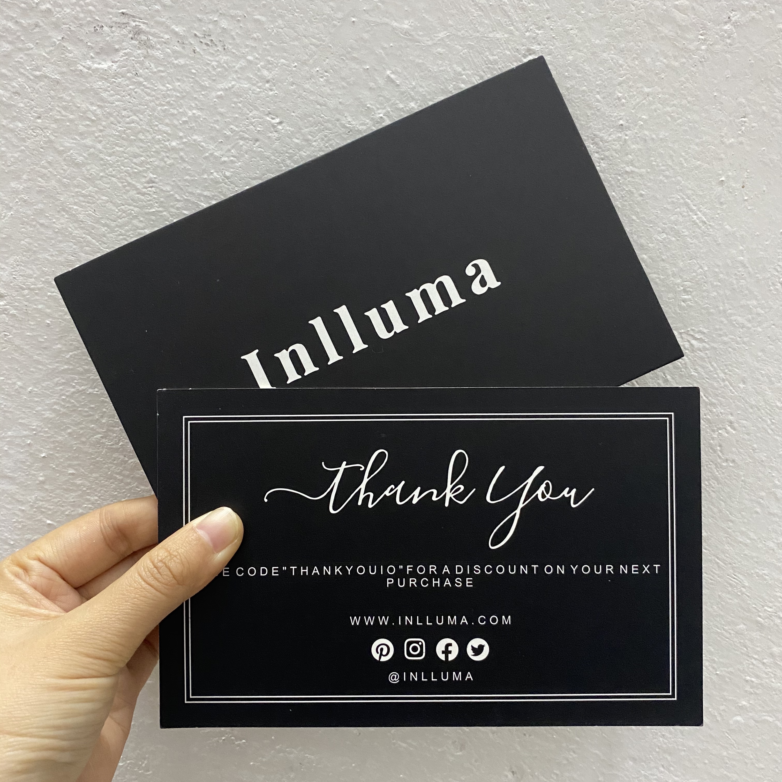 Biodegradable Printed Thank You Cards Custom With Logo Business Paper Card Printing Shopping Cards For Small Business