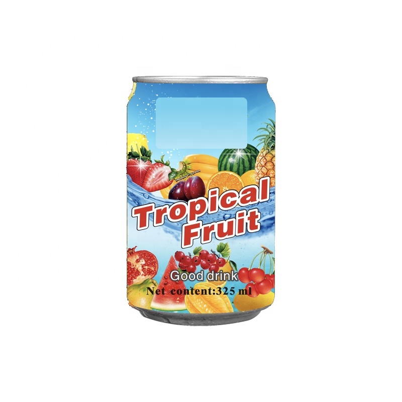 Fruit Flavor Instant Soft Drink 330ml mixed fruit juice Aluminum Can