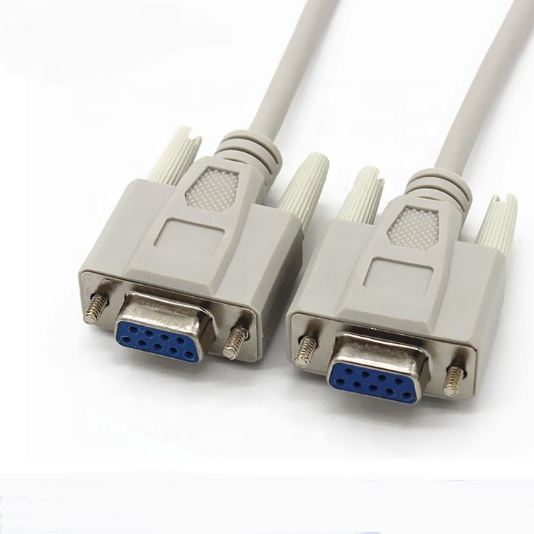 1 м светло-белый кабель db9 мама-мама rs232 9C * 28AWG