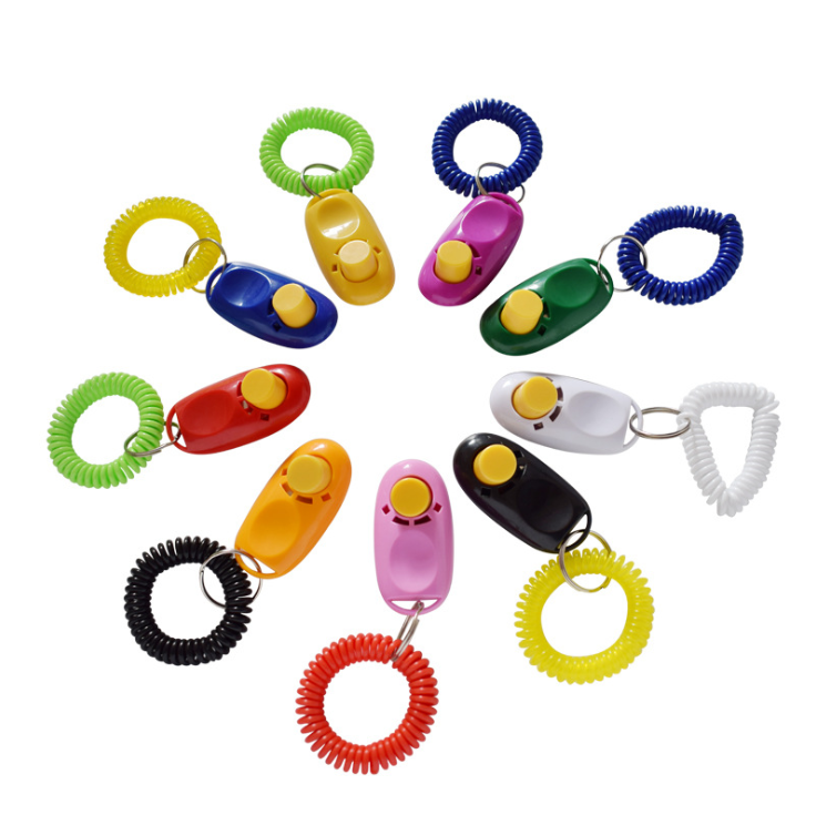 Высокое качество собака обучение Clicker Pet интимные аксессуары с ремешком Pet Clicker