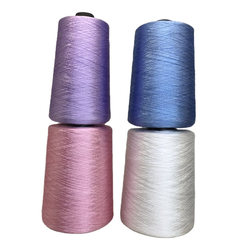 Colors Dyed FDY polyester embroidery thread 1200D 400D/3 China 600D/3 1800D Embroidery Polyester Thread for Lace