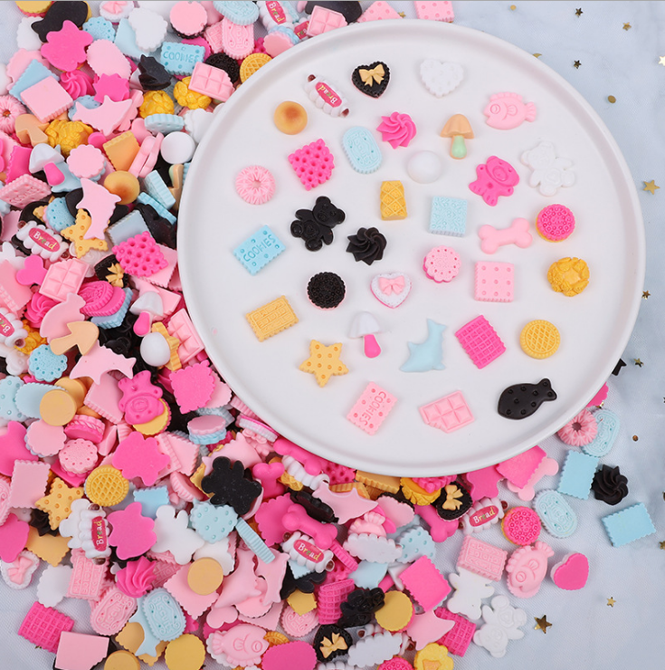 10/5 pcs per bag Wholesale Mix shell Shape Flat Back Kawaii Resin Cabochons For Jewelry Charm Accessories