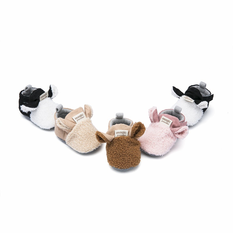 Baby Shoes Toddler Shoes Newborn Baby Child Crawling Shoes Boy Girl Lamb Plush Thick Slippers Prewalker Trainers baby slofjes