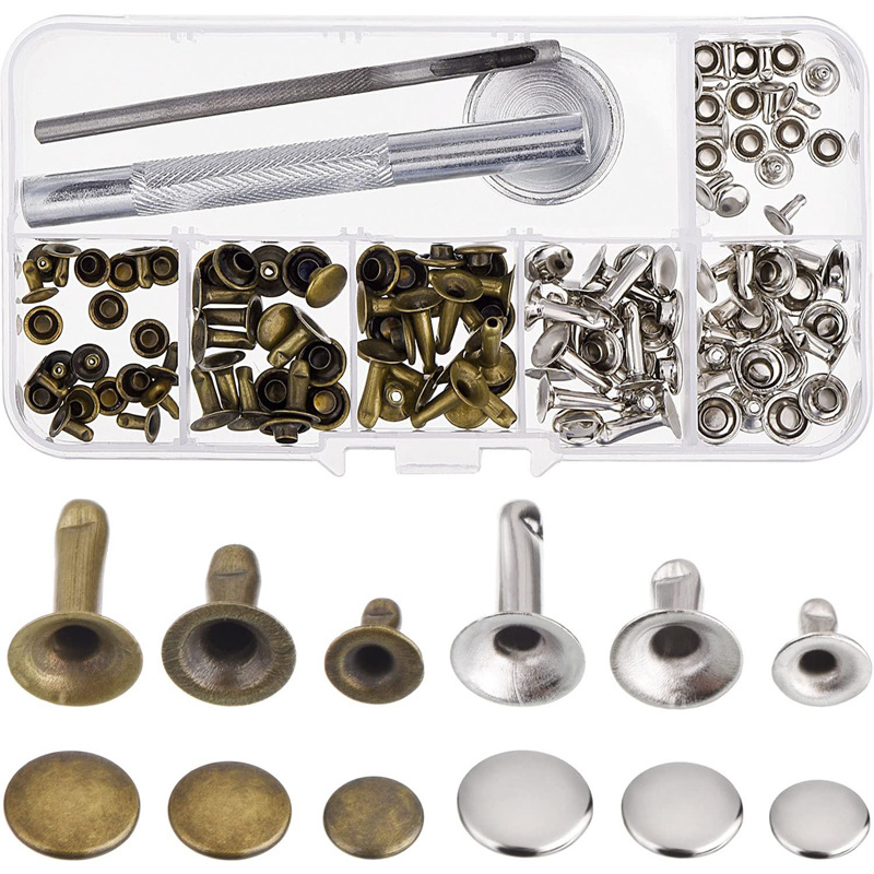 Hot Sale Decorative Studs Round metal Flat Rivets Bag Shoes Decoration clothing rivets