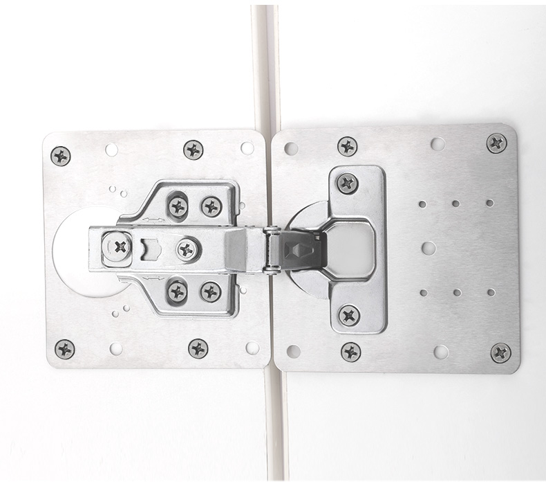 ROEASY Kitchen Cabinet Door Stainless Steel Hinge Fixing Plate Cabinet Door Repair Plate Repair Artifact Hinge Repair Plate