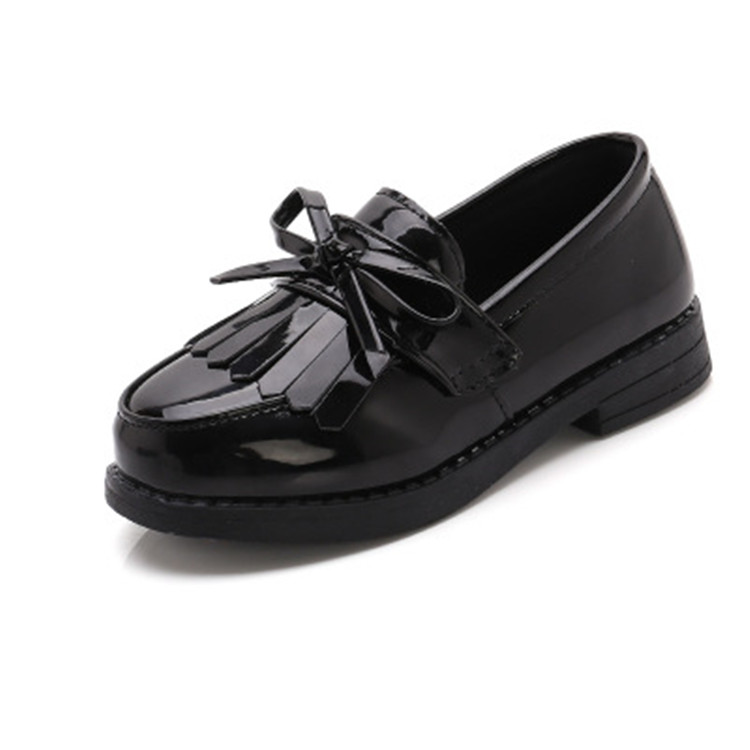 Wholesale Kids Shoes Back To School Student Black PU Leather Children dress Shoes Girls boys JV398