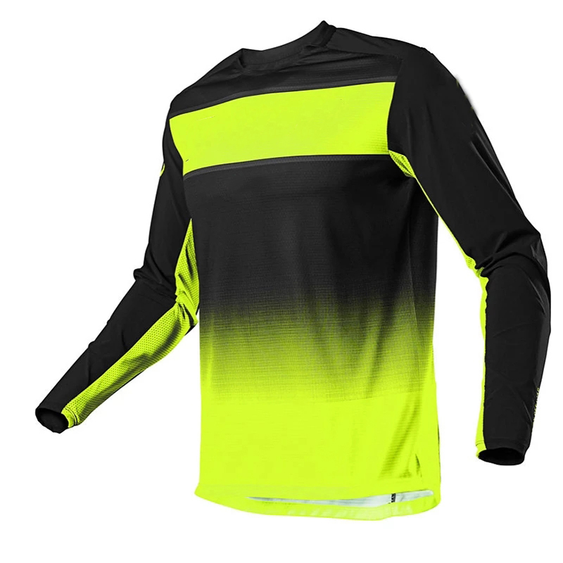 best selling 100% polyester quick dry breathable long sleeve plain motorcycle mx jersey motocross clothes