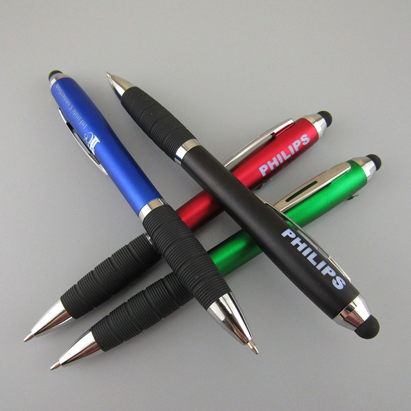 Promotional Universal Screens Tablet Stylus Touch Logo LED Pen for Mobile Phone