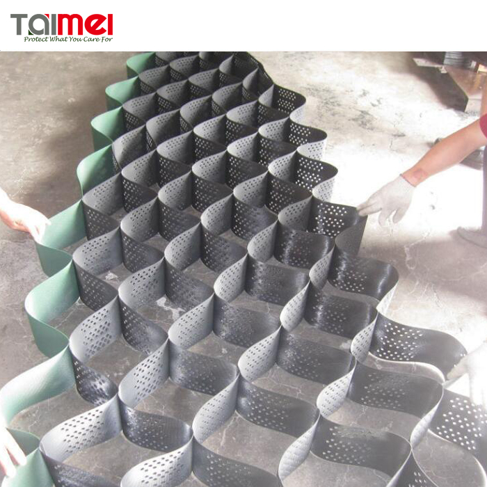 HDPE защита травы асфальтоукладчик Geocell подъездная дорога гравийная сетка