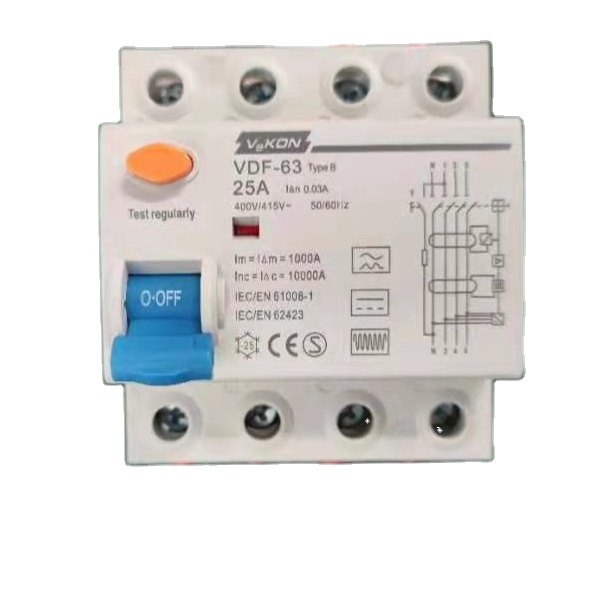 RCCB B Тип b 25 A 40A 30ma 63А с сертификатом CE CB SEMIKO