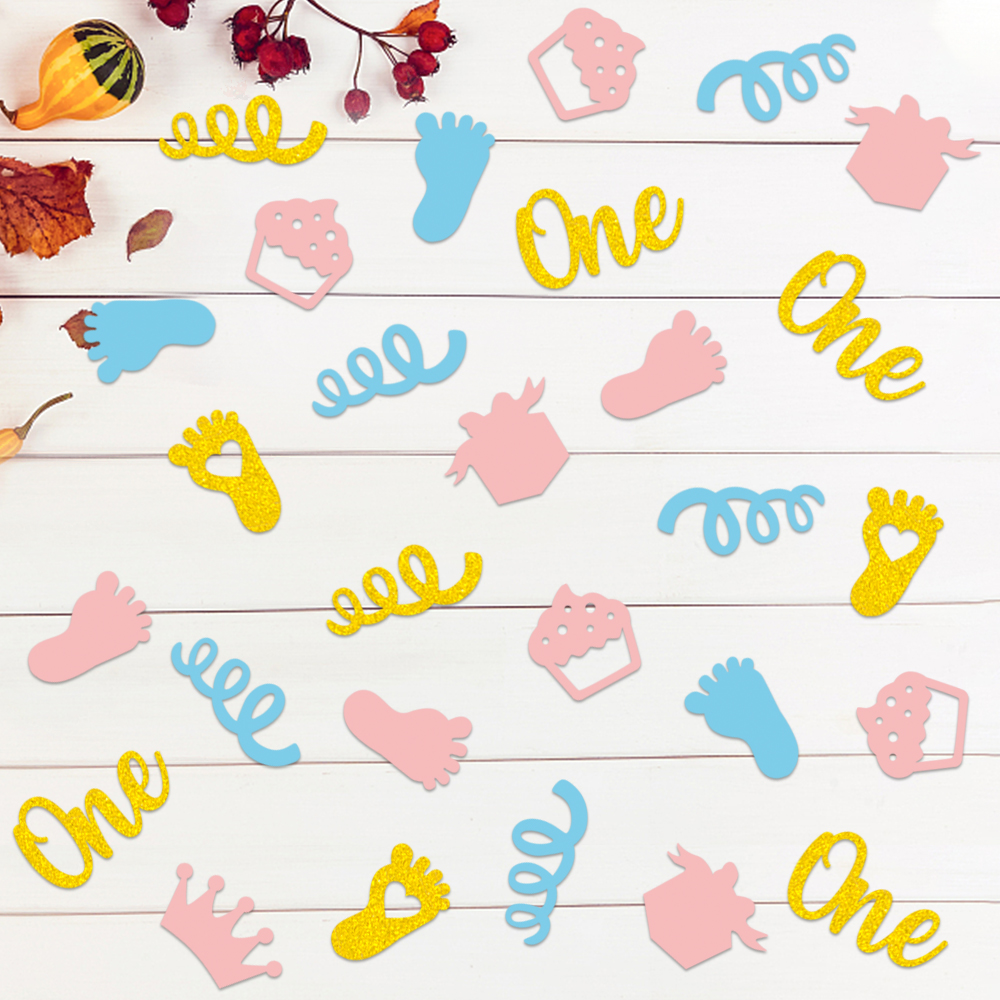200pcs Baby shower theme table confetti Elephant love dots shape for baby birthday party decoration supplies