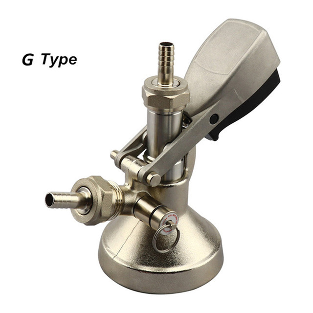 BKC20017 304 stainless steel G type brew beer keg coupler with relief valve