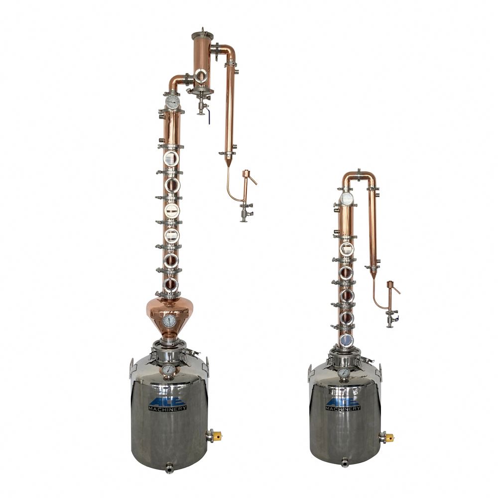 New Design Buy Alcohol Distiller 50L 100L 200L 300L Vodka Distiller Distillation System Moonshine Still Complete Kit