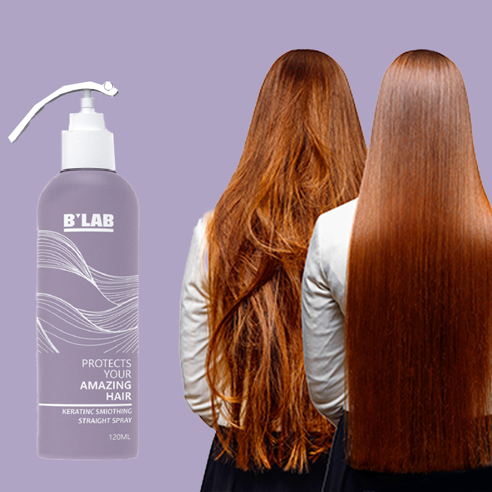 Private Label Hair Care Heat Protect Spray for Hair Shine Protection Fizzy Hair Keratin Smoothing Heat Protectant Spray