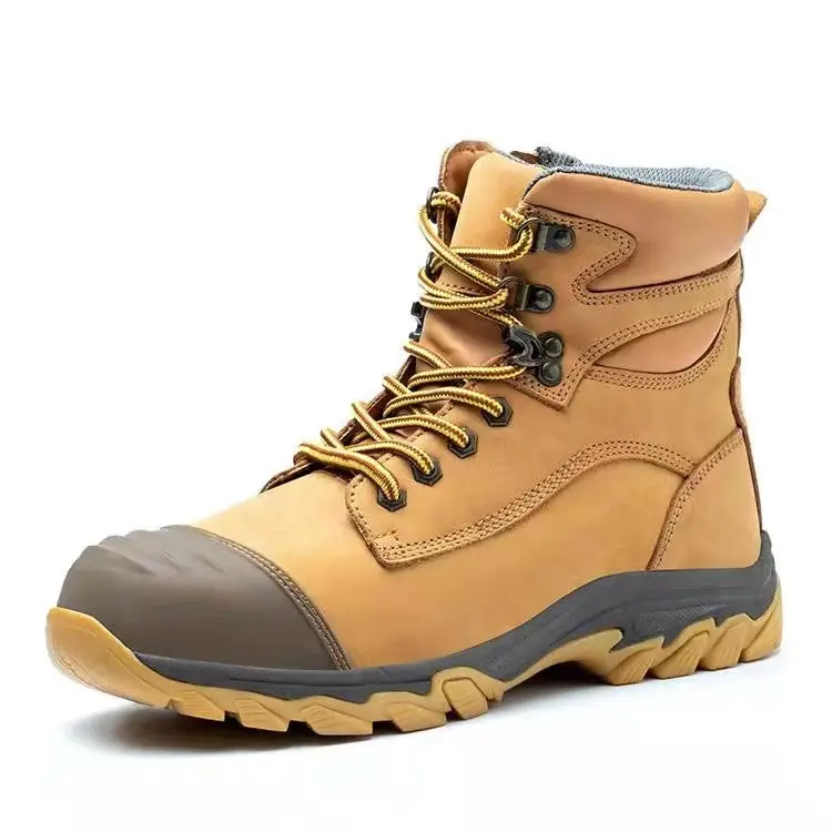 Oil water resistant anti slip work shoes steel toe puncture proof men industrial model outsole tpu toe safety boots