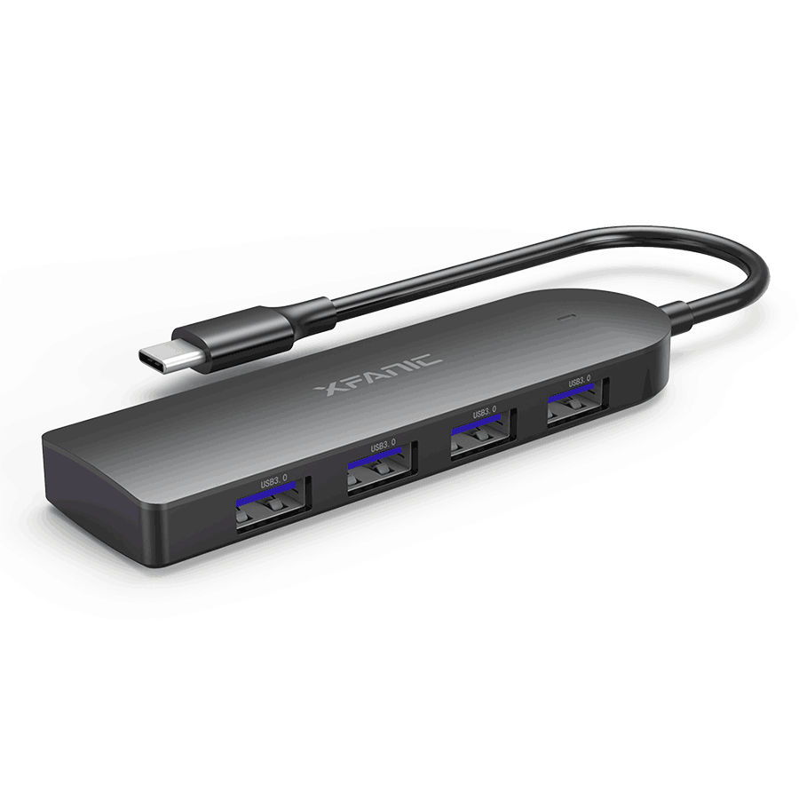 5 в 1 USB C концентратор типа C к USB 3,0*4 Передача данных Универсальный 4 порта типа C концентратор для ноутбука док-станция адаптер