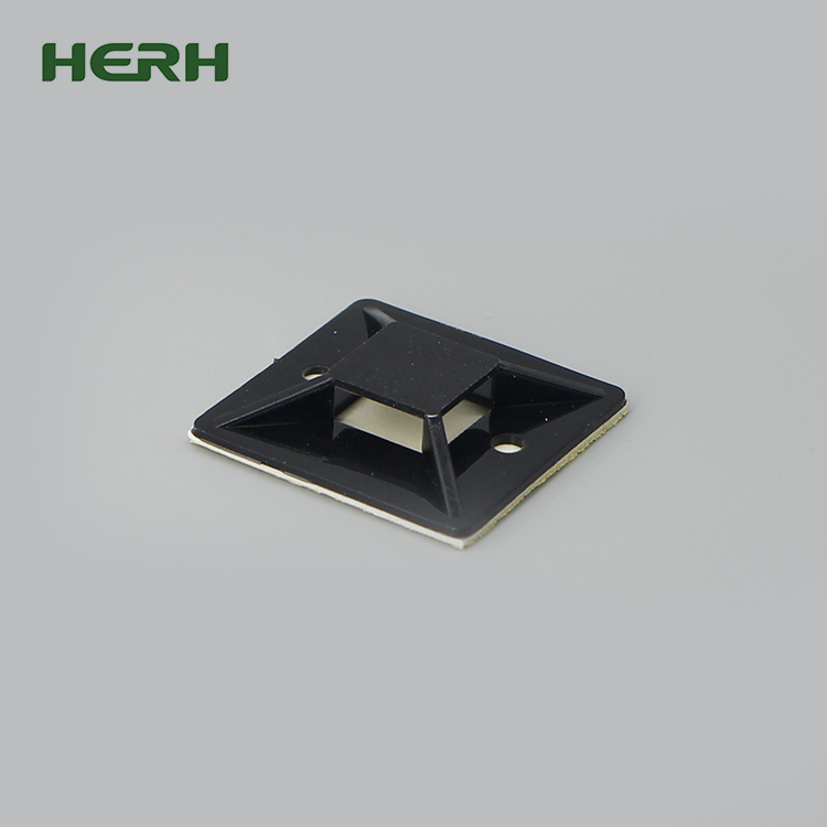 Herh High Quality ,socket for cable ties with PA66 94V-2 HR 20 Self Adhesive Cable Tie Mount