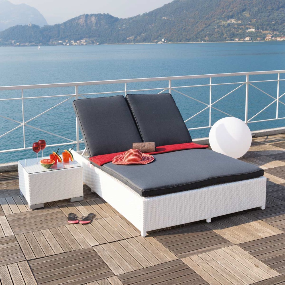 Sailing Leisure High Quality Outdoor Elegant Chaise Lounge,Double Chaise Lounge Outdoor