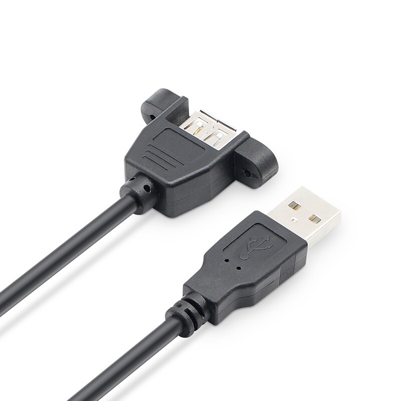 XXD высококачественный USB 1 м черный штекер-гнездо для передачи данных, печати и зарядки USB-кабель