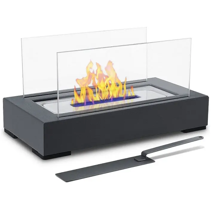 SUNBOW outdoor freestanding tabletop fireplace modern style bioethanol fireplace Amazon best selling table bioethanol fireplace