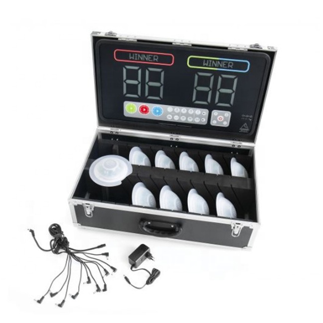 China Customized Interactive Human zap A Mole Game score board inflatable interactive play system for sale