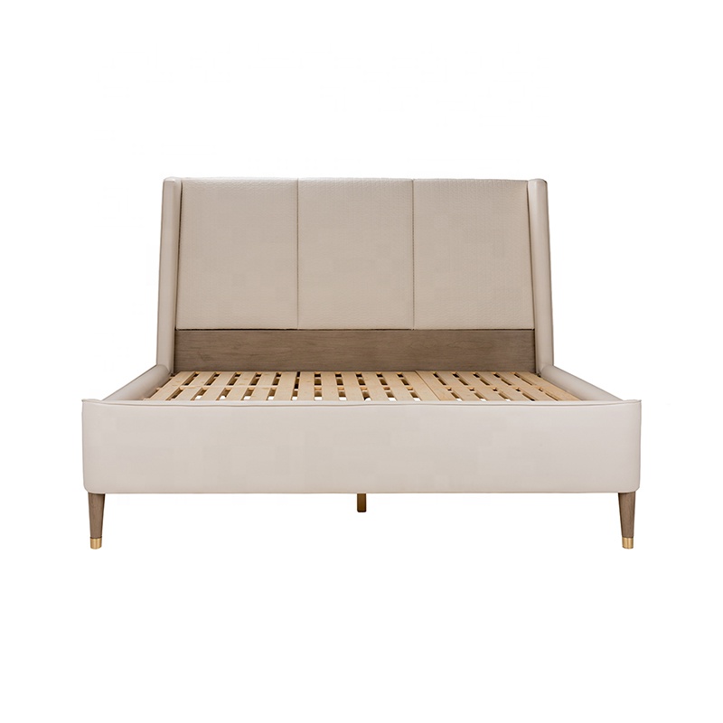 Factory Direct Sales Of Scandinavian Style Bed Modern Minimalist Small House Upholstered Bed