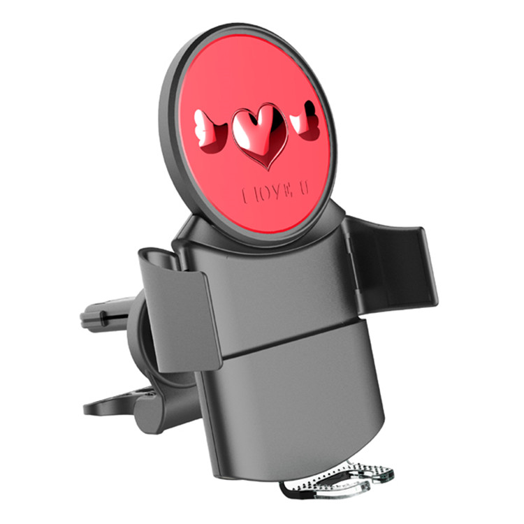 Oem 15w Wireless Car Charger For Iphone Intelligent Car Magazine Holder Wireless Charger