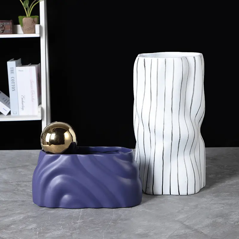 Новая креативная ваза для цветов из смолы в скандинавском стиле Роскошные полимерные вазы для домашнего декора