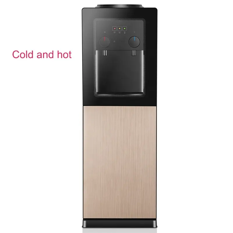 Freestanding Water Dispenser Hot And Cold Water Modern New Vertical Office Home Ice Warm Energy Double Door Tempered Glass