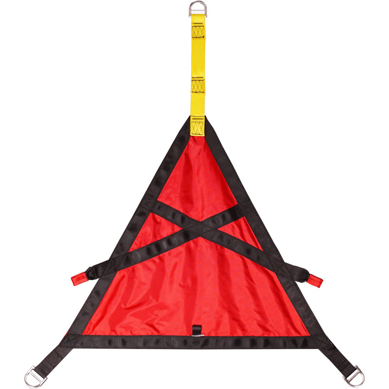 customized safety rescue triangle with shoulder straps tri-harness safety harness for fall protection