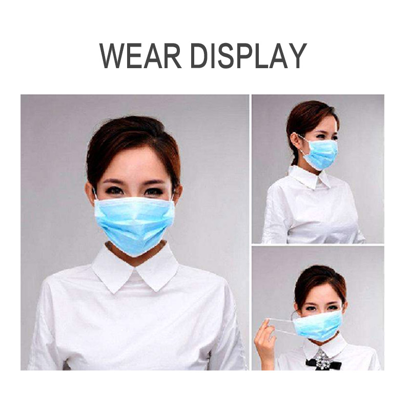 Top quality 3Ply Non Woven Air Anti Virus and Dust Facemask Disposable Medical Face Mask
