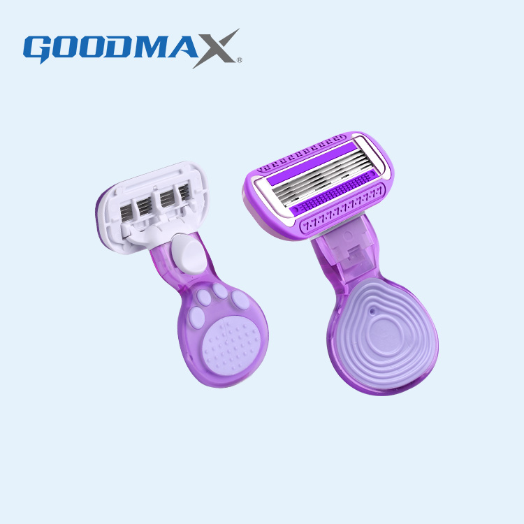 Goodmax Горячая продажа система четыре лезвия женское подмышечное тело бритва