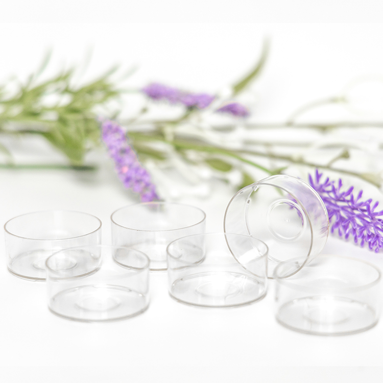clear pc plastics clear tealight cup candle containers