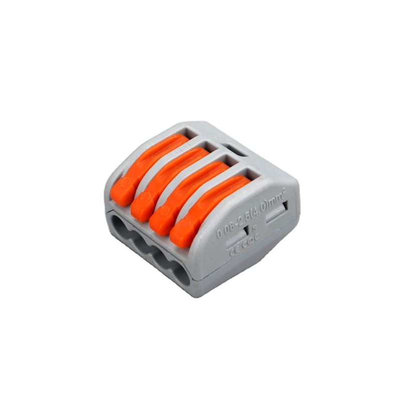PCT-214 Universal CompactPush type 222-414 Wire Lever-Nuts 4 pin Conductor connector with lever fit new
