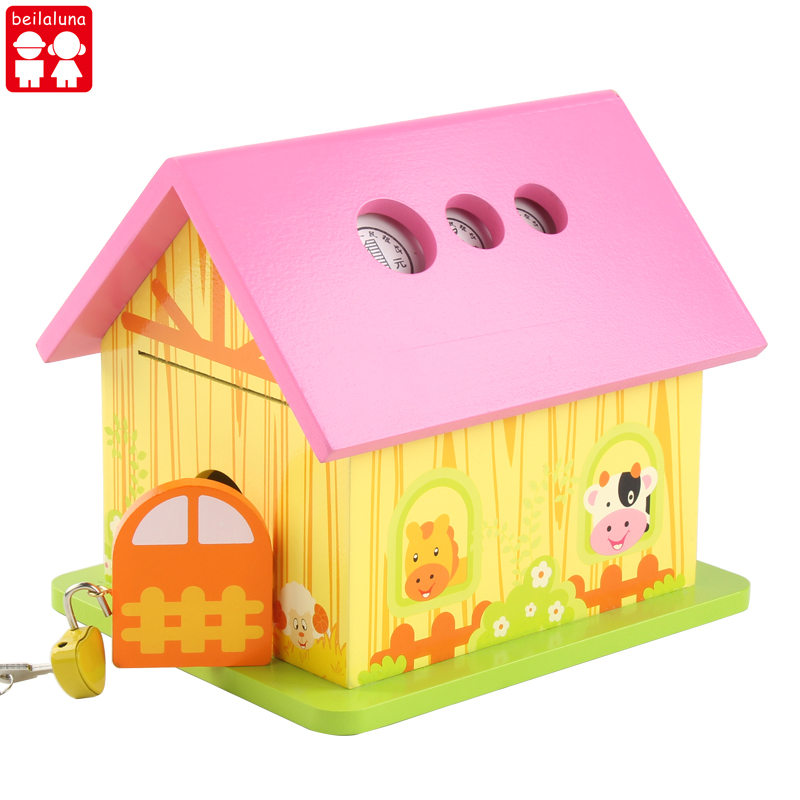 Hot new children's money room cognitive hands-on training money saving toys
