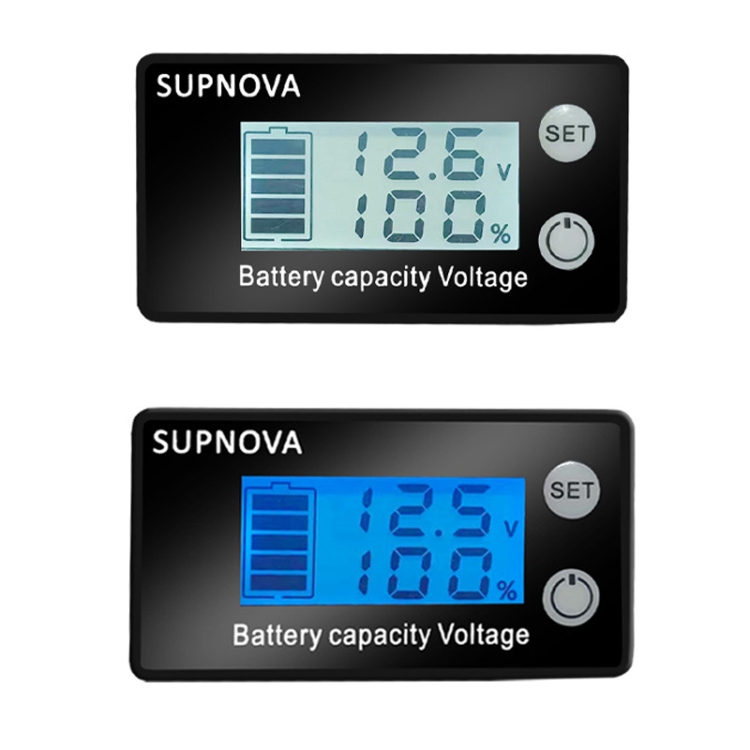 Цифровой вольтметр SUPNOVA, ЖК-дисплей, два провода, измеритель напряжения и электроэнергии, белый