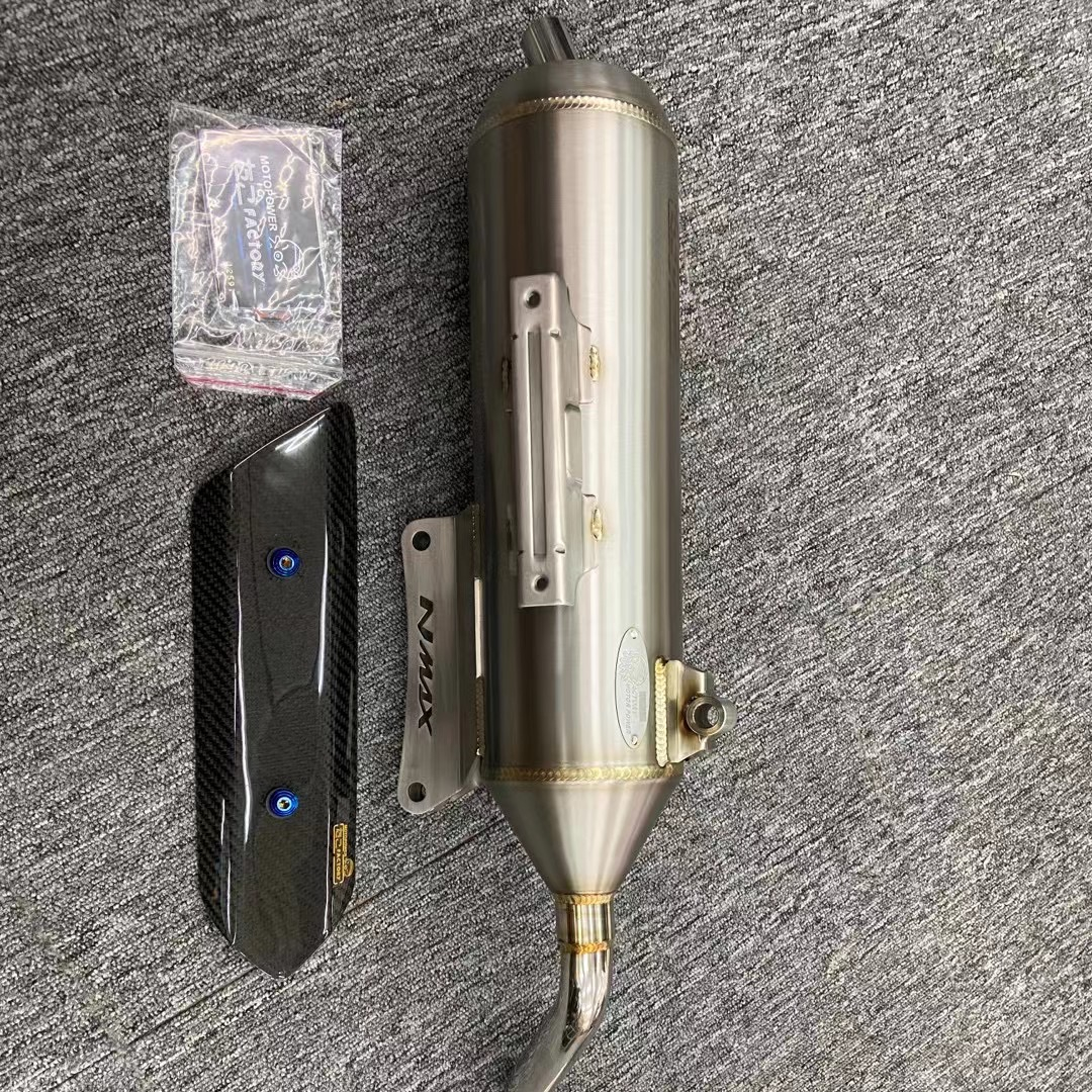 SRZ octopus 6 поколение, полностью аргоновая сварная Полированная выхлопная труба, прямой монтаж NMAX155