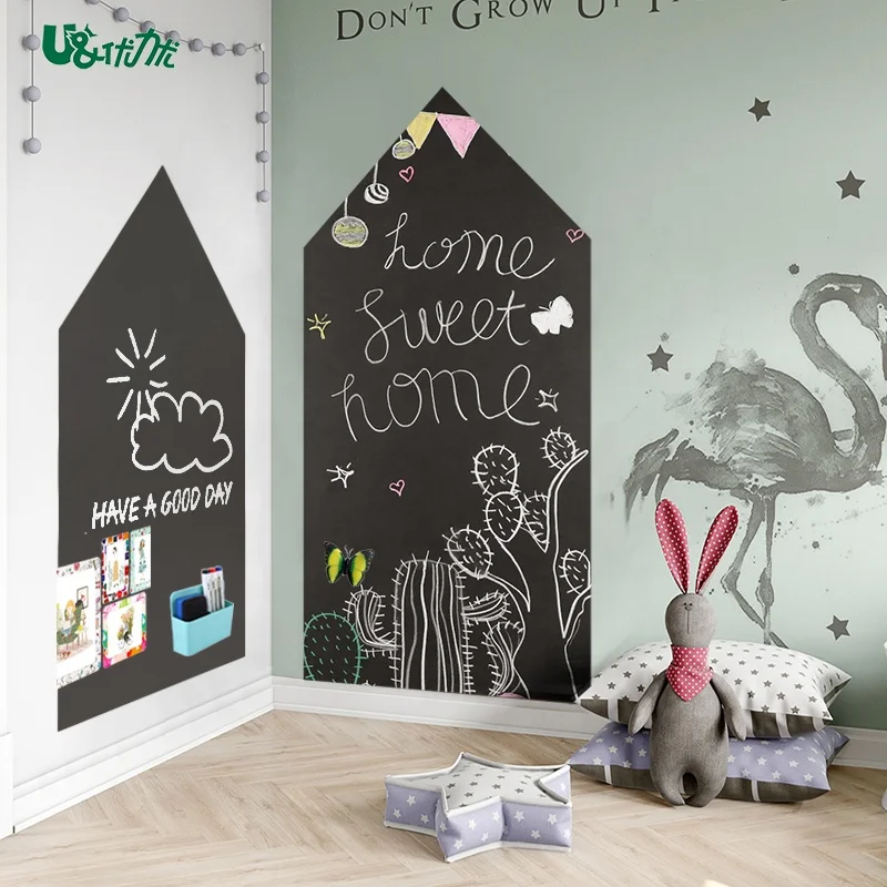 Custom Size Hold Magnet Chalkboard Sheet Adhesive Black Board Magnetic Blackboard Sticker